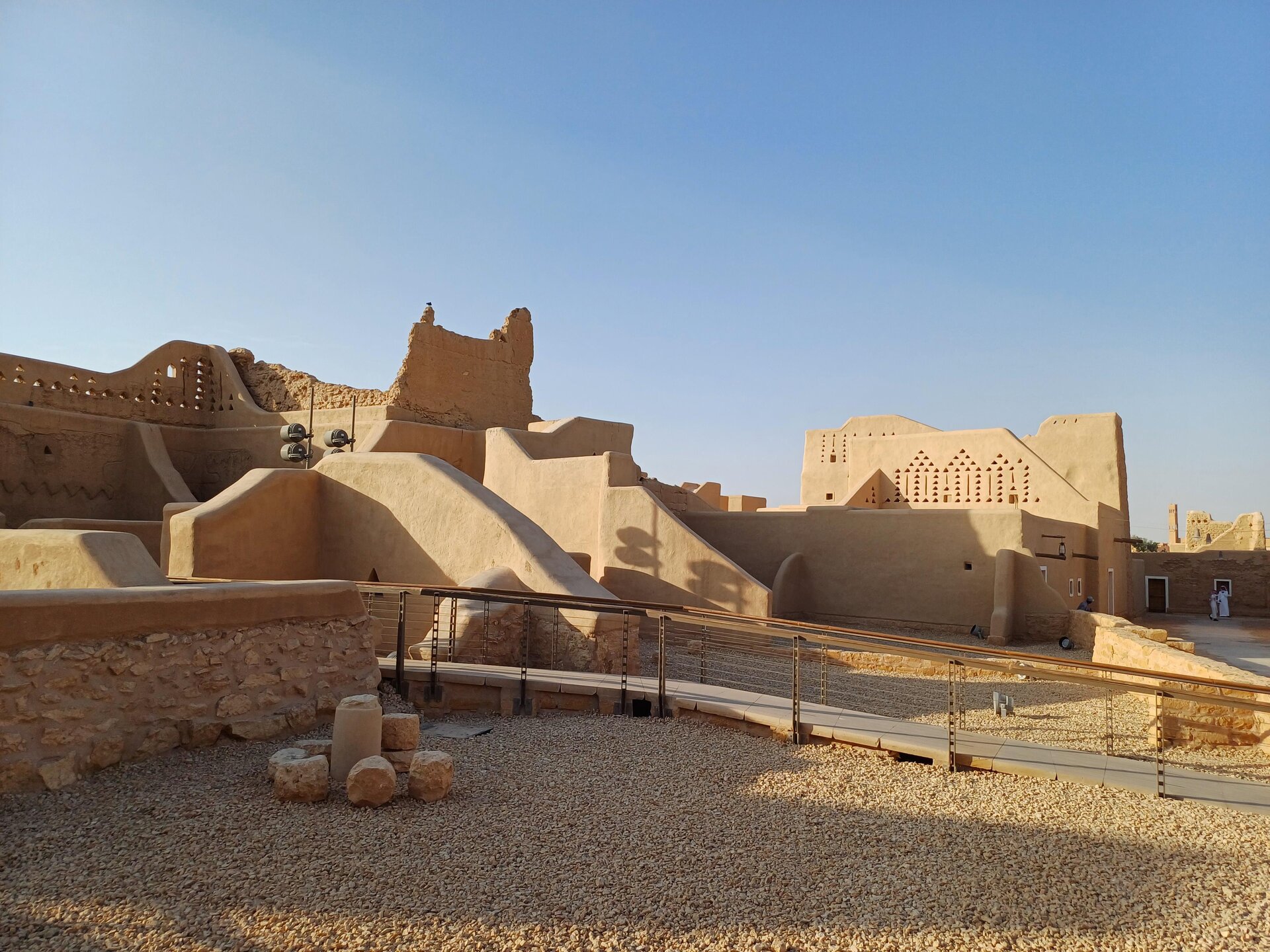 Mud-brick structures of the At-Turaif UNESCO World Heritage Site in Diriyah near Riyadh