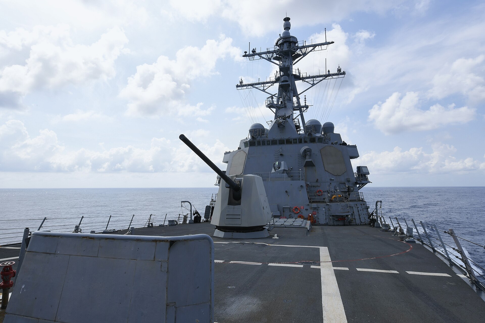 US Navy guided-missile destroyer conducts Freedom of Navigation operation in the South China Sea