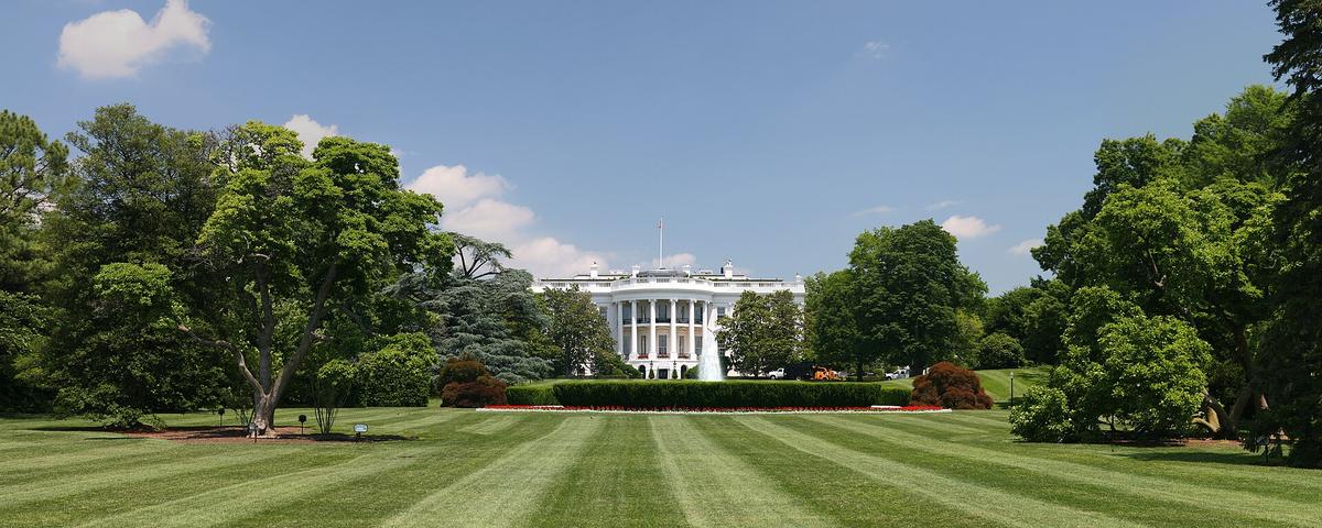 The White House south lawn, where Trump reversed his morning ceasefire position within four hours on April 21, 2026