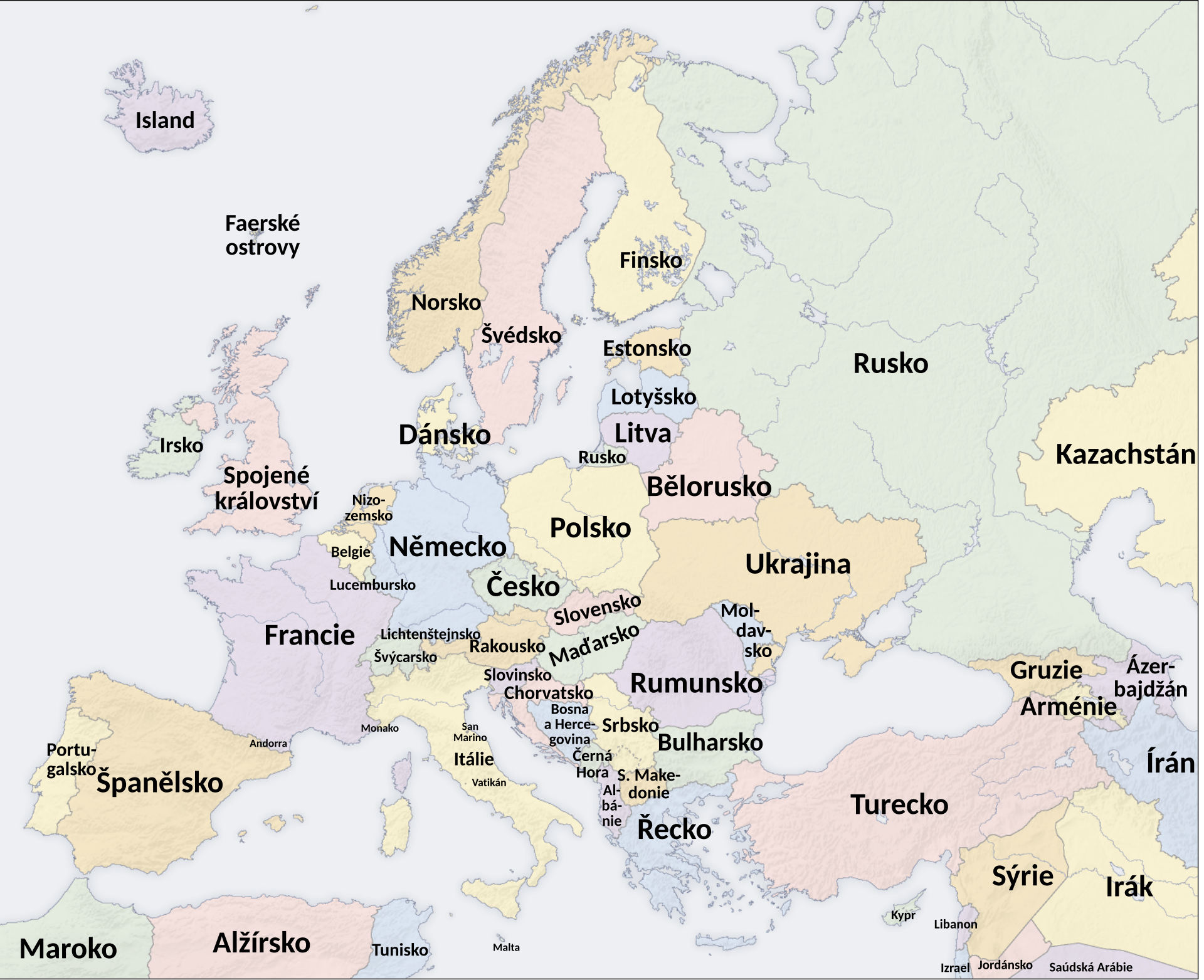 Political map of Europe showing Austria, Germany, Netherlands and Sweden — the four countries whose intelligence agencies independently assessed Iranian nuclear and missile procurement activities