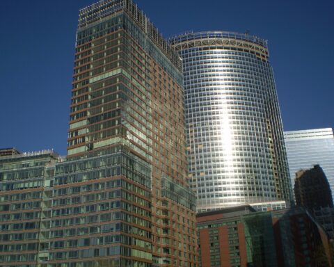 Goldman Sachs headquarters New York — the bank appointed to raise SAR 20 billion ($5.3 billion) in debt for HUMAIN data centres in Riyadh and Dammam