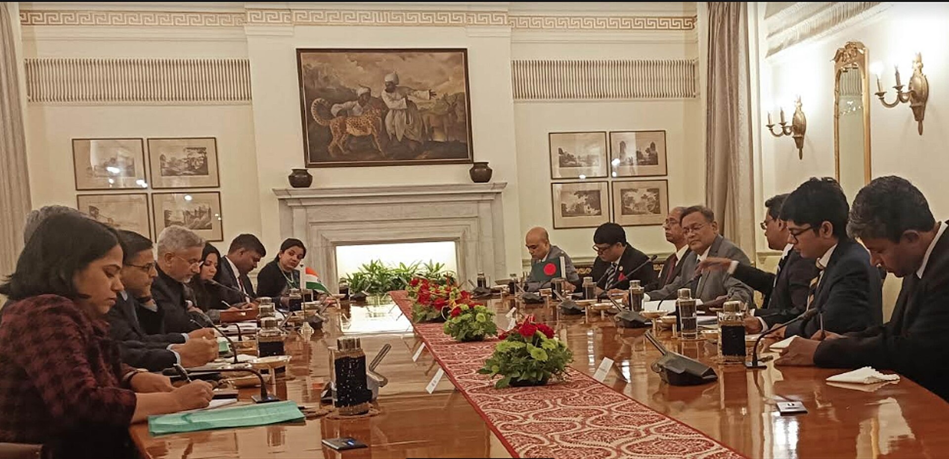 Indian External Affairs Minister S. Jaishankar in a bilateral meeting at Hyderabad House, New Delhi, February 2024 — India hosts dozens of such diplomatic sessions annually under its strategic autonomy framework