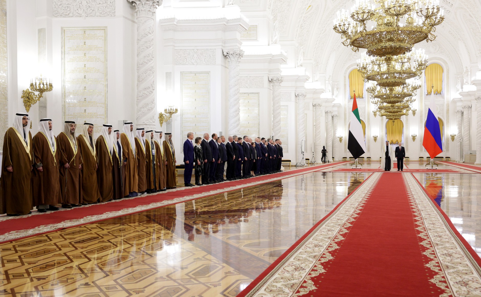 UAE President Mohammed bin Zayed Al Nahyan at the Kremlin during a state visit to Russia in 2026 — as the Saudi-UAE alliance fractured, Abu Dhabi simultaneously deepened ties with Moscow, Tel Aviv, and New Delhi outside the Saudi-led framework