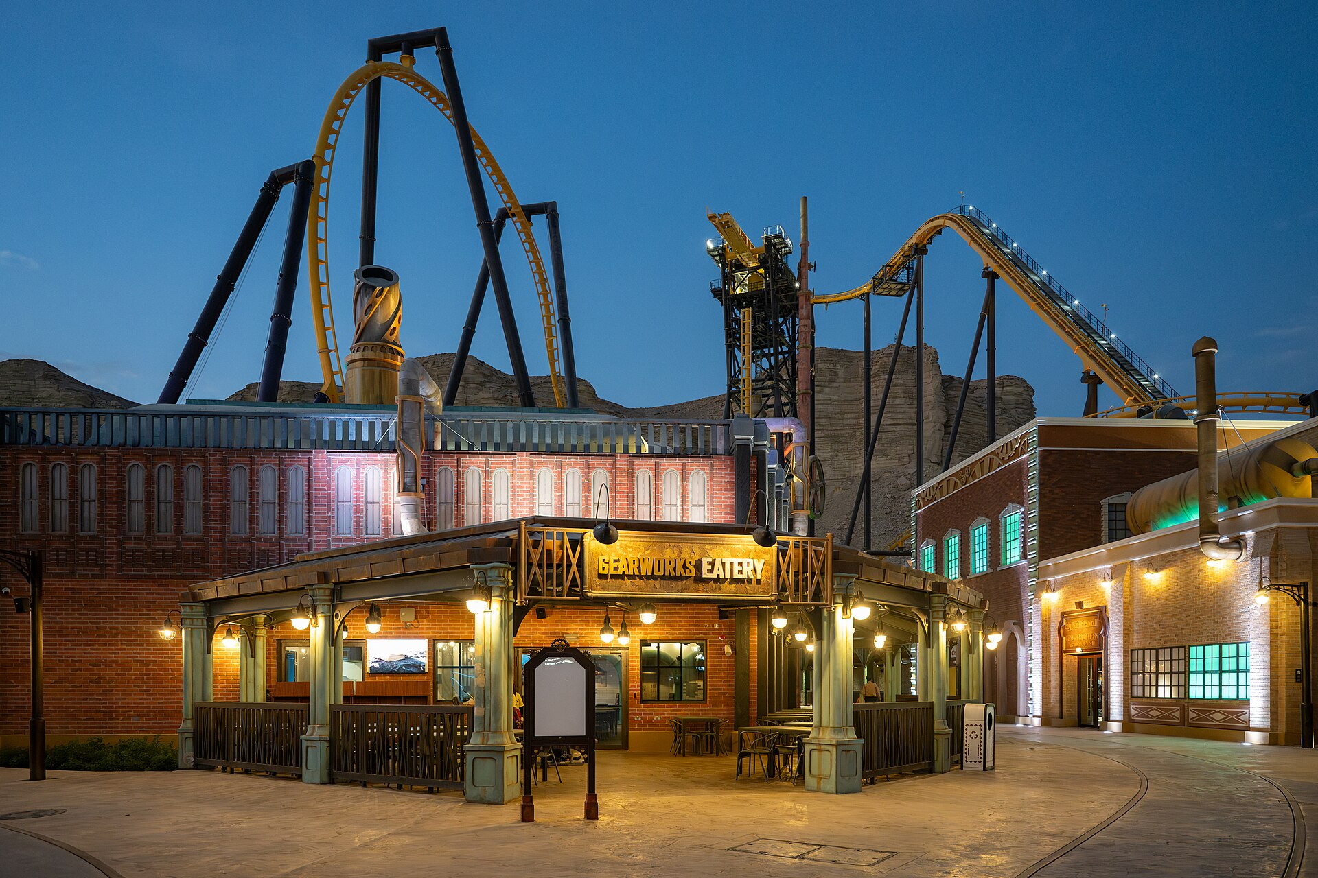Six Flags Qiddiya theme park near Riyadh, Saudi Arabia — a Vision 2030 megaproject funded by the Public Investment Fund