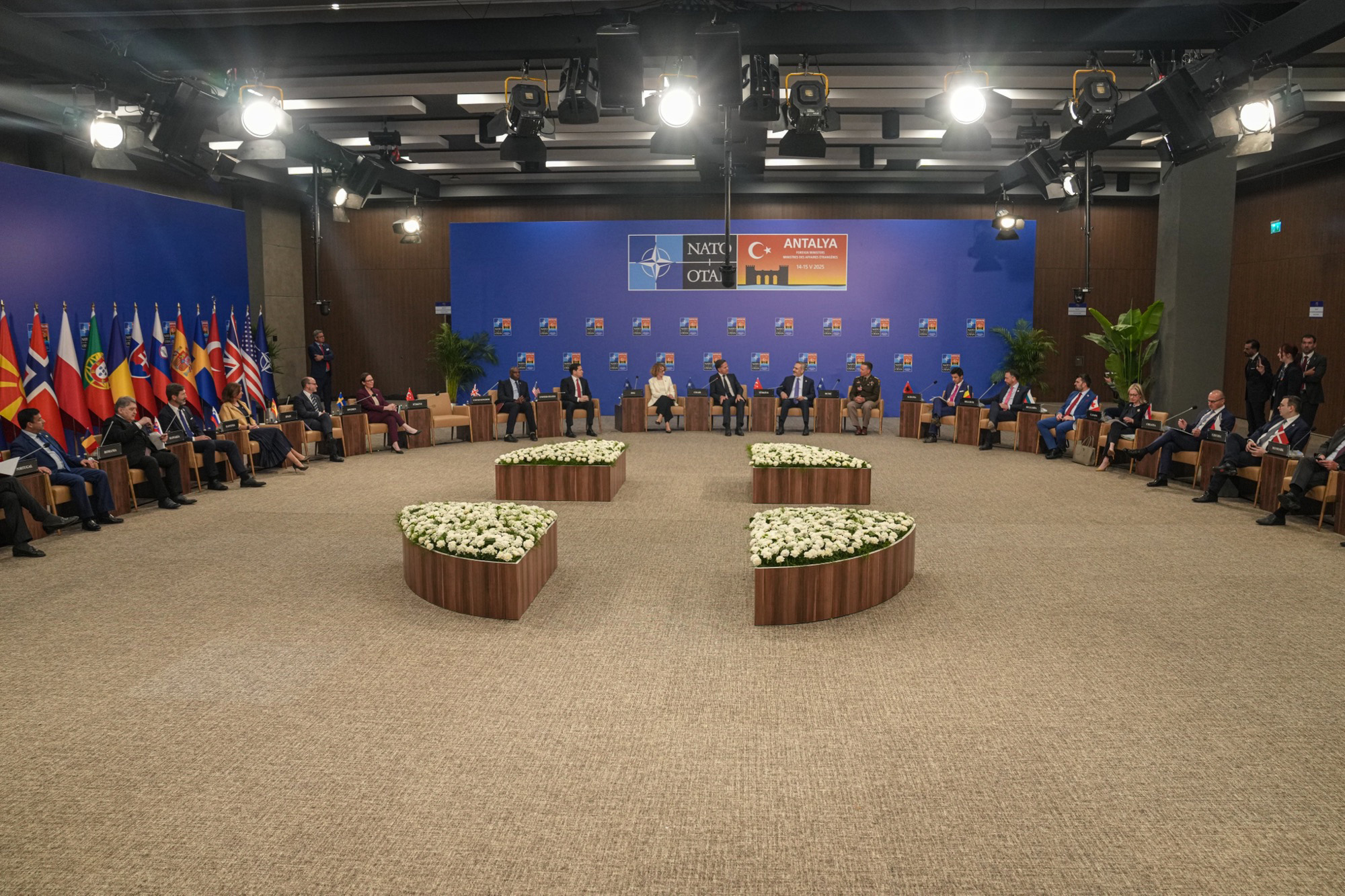 US Secretary of State Marco Rubio participates in NATO foreign ministers informal meeting in Antalya, Turkey, May 2025