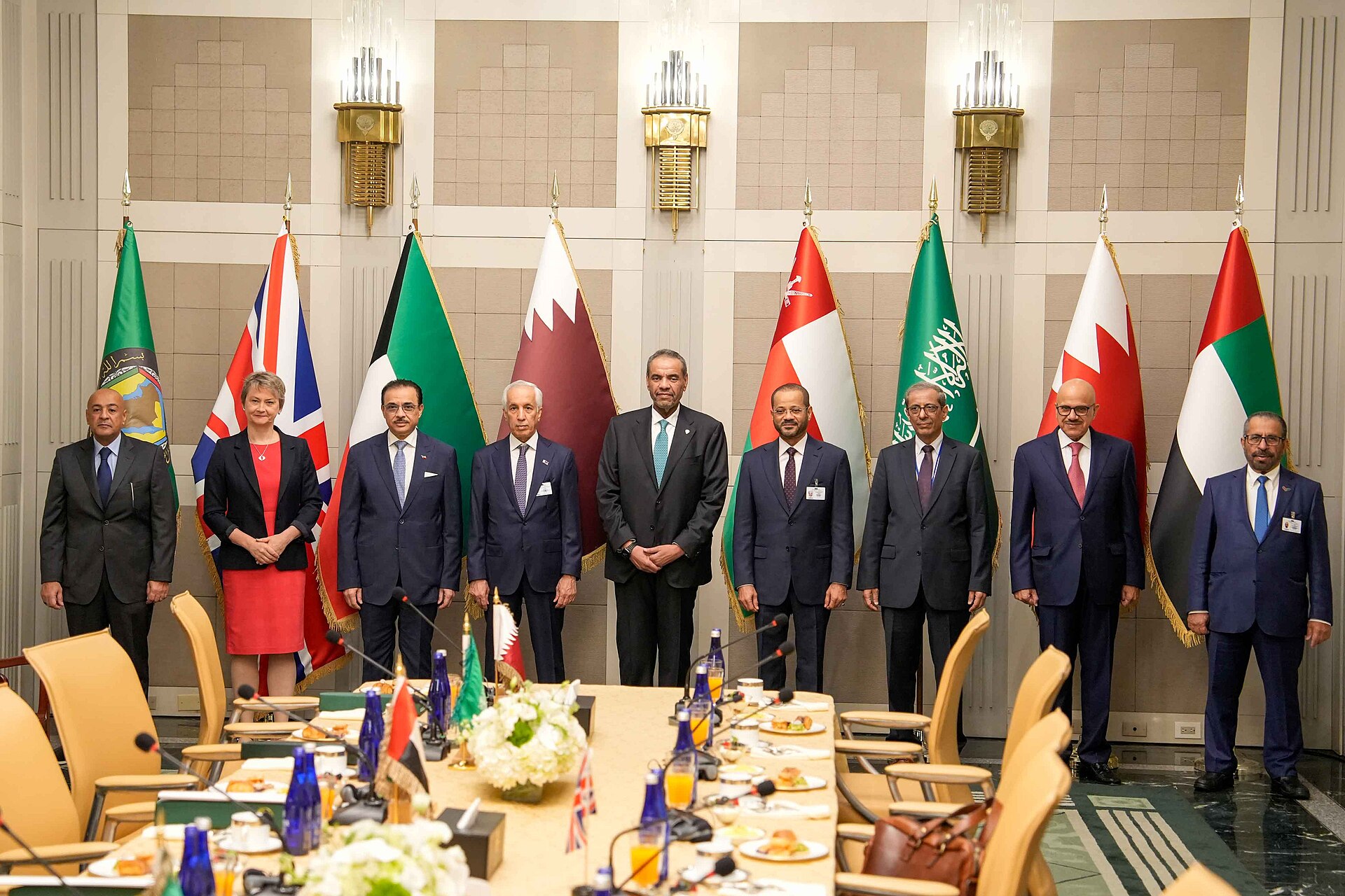 UK Foreign Secretary Yvette Cooper at UK-GCC Foreign Ministers meeting, United Nations General Assembly, September 2025