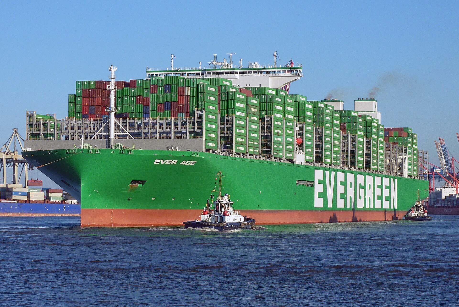 Evergreen Marine container ship Ever Ace, the same operator as Ever Lovely struck by IRGC drone in the Hormuz corridor on June 25 2026