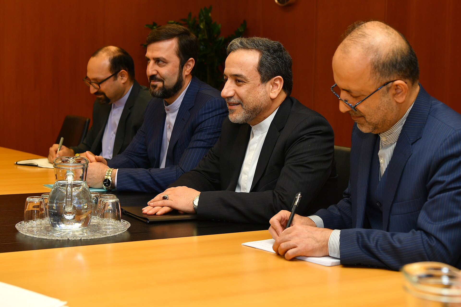 Abbas Araghchi, Deputy Foreign Minister of Iran, at IAEA headquarters in Vienna for nuclear talks, January 2019
