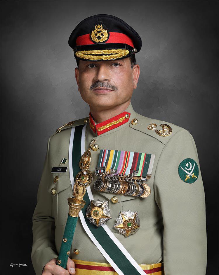 Field Marshal Asim Munir, Chief of Army Staff of Pakistan, in full military dress uniform