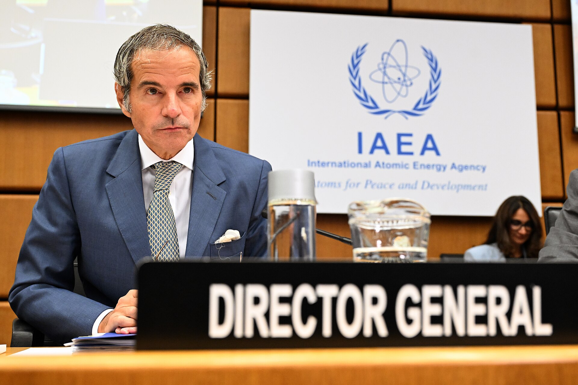 IAEA Director General Rafael Grossi at the Board of Governors meeting Vienna September 2024 — the IAEA voted 21-10-3 on June 12 finding Iran in non-compliance while 440.9 kg of HEU went unverified for 107 days