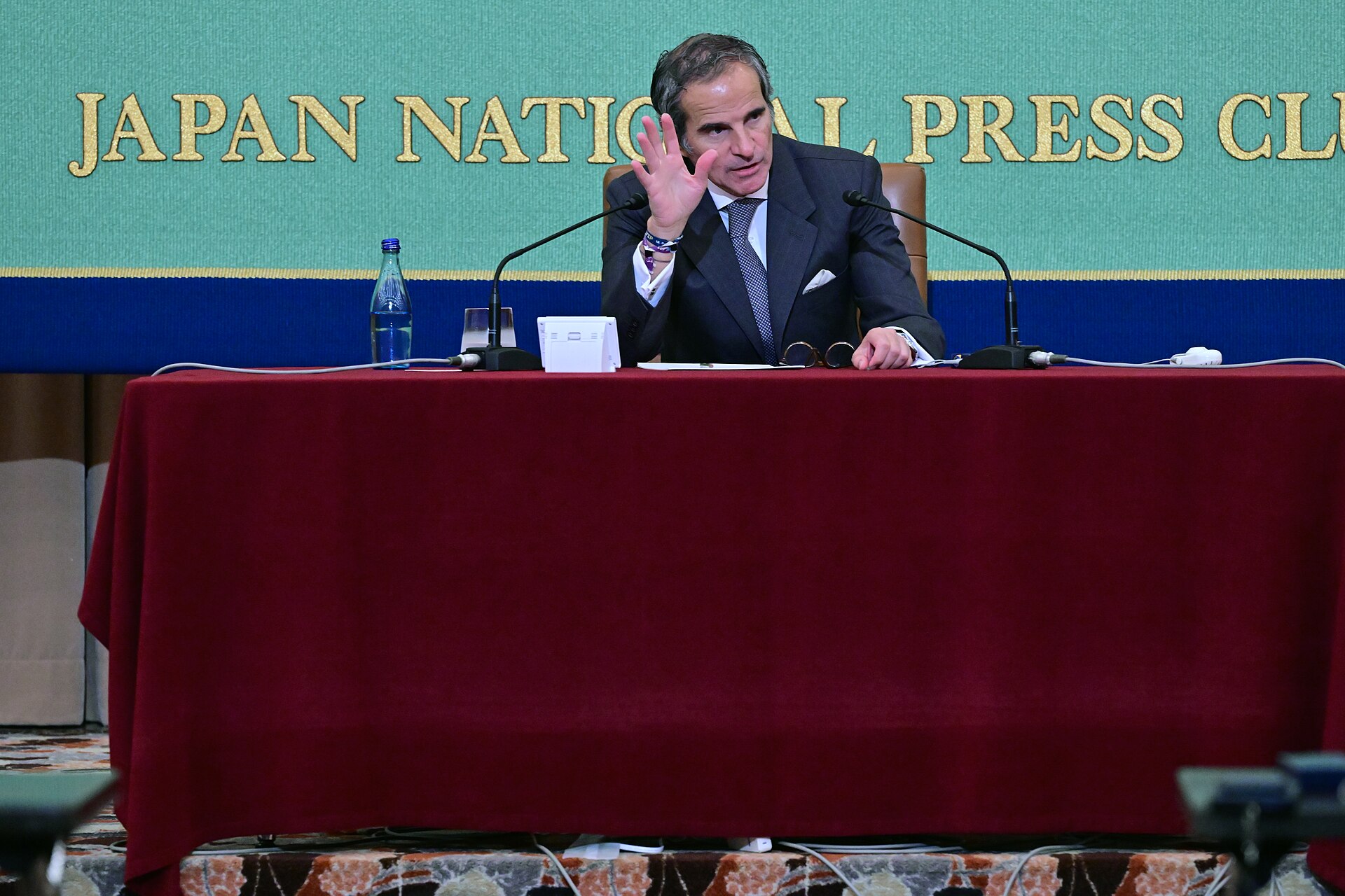 IAEA Director General Rafael Grossi at Japan National Press Club press conference Tokyo 2025