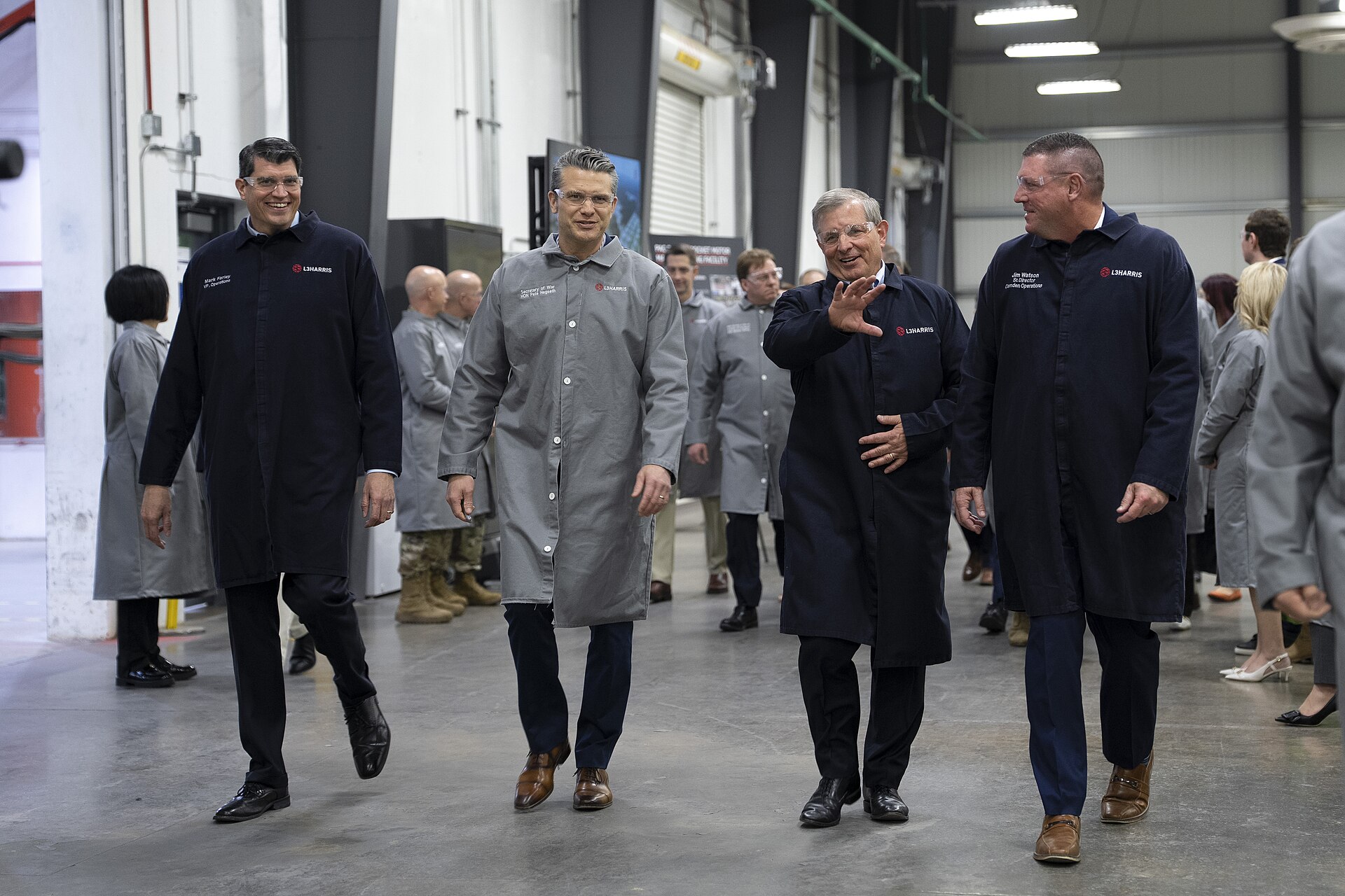 Secretary of Defense Pete Hegseth tours the L3Harris PAC-3 MSE Missile Defense System facility in Camden, Arkansas during his Arsenal of Freedom Tour, February 27, 2026
