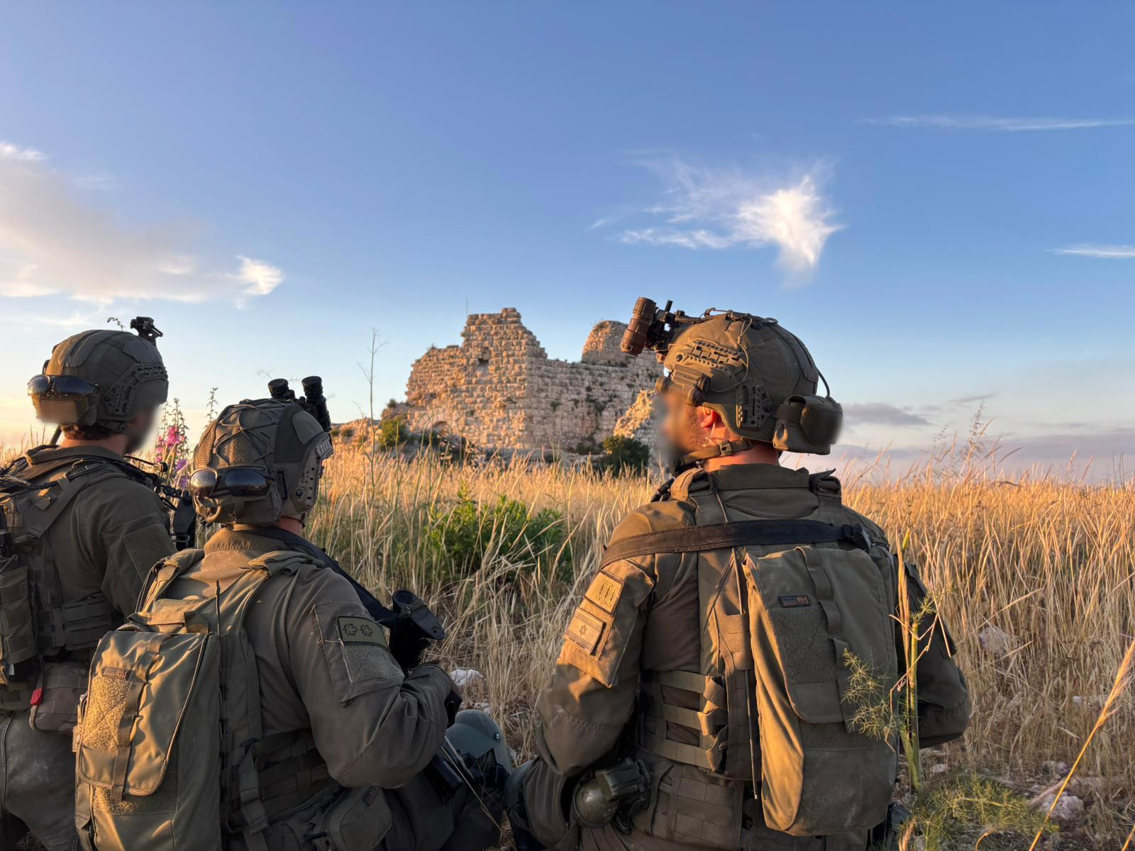IDF soldiers at Beaufort Castle, south Lebanon, May 31 2026 — the day before Trump announced a Lebanon ceasefire