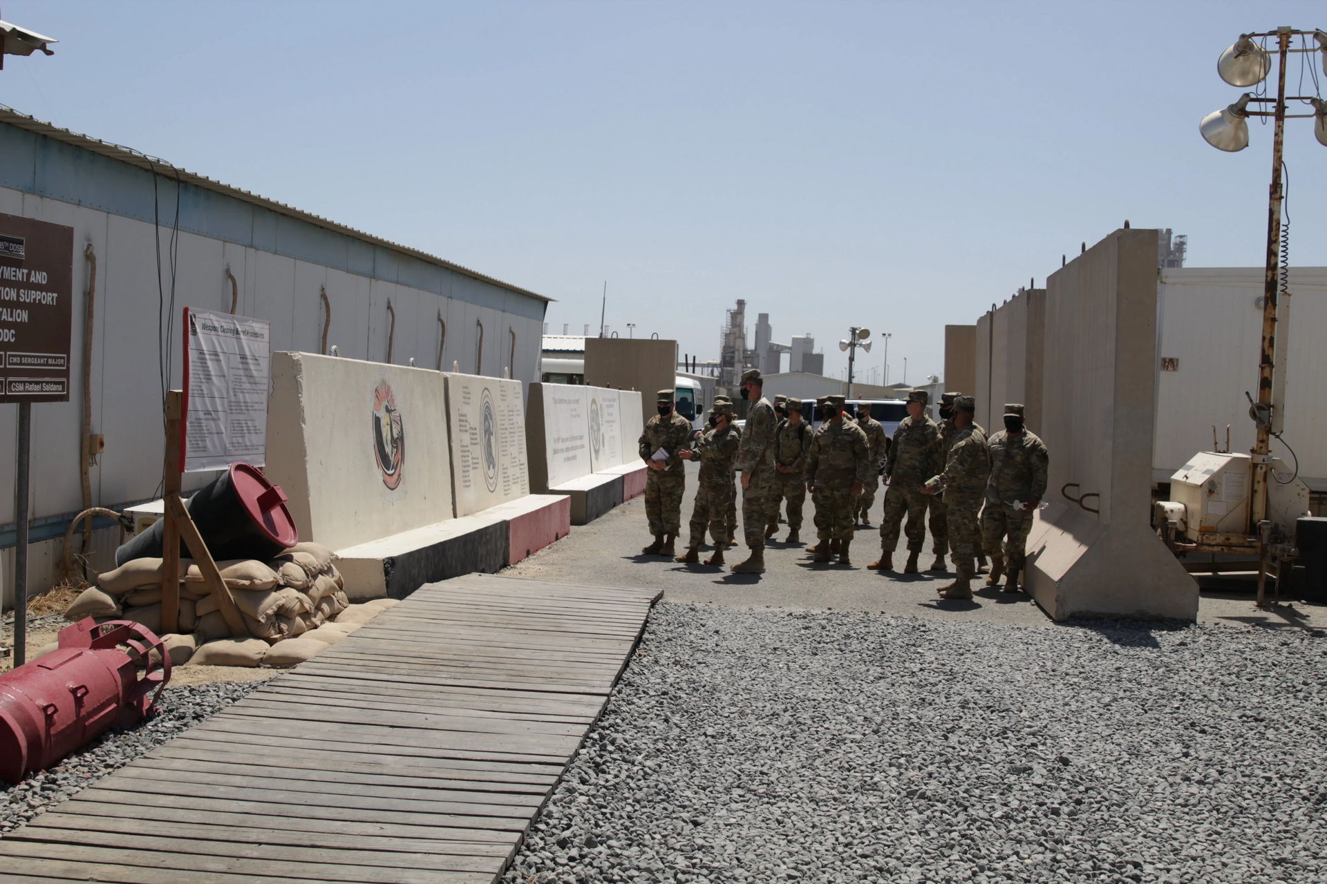 Maj. Gen. Heidi Hoyle visits Port of Shuaiba, Kuwait, Military Surface Deployment and Distribution Command inspection, 2021