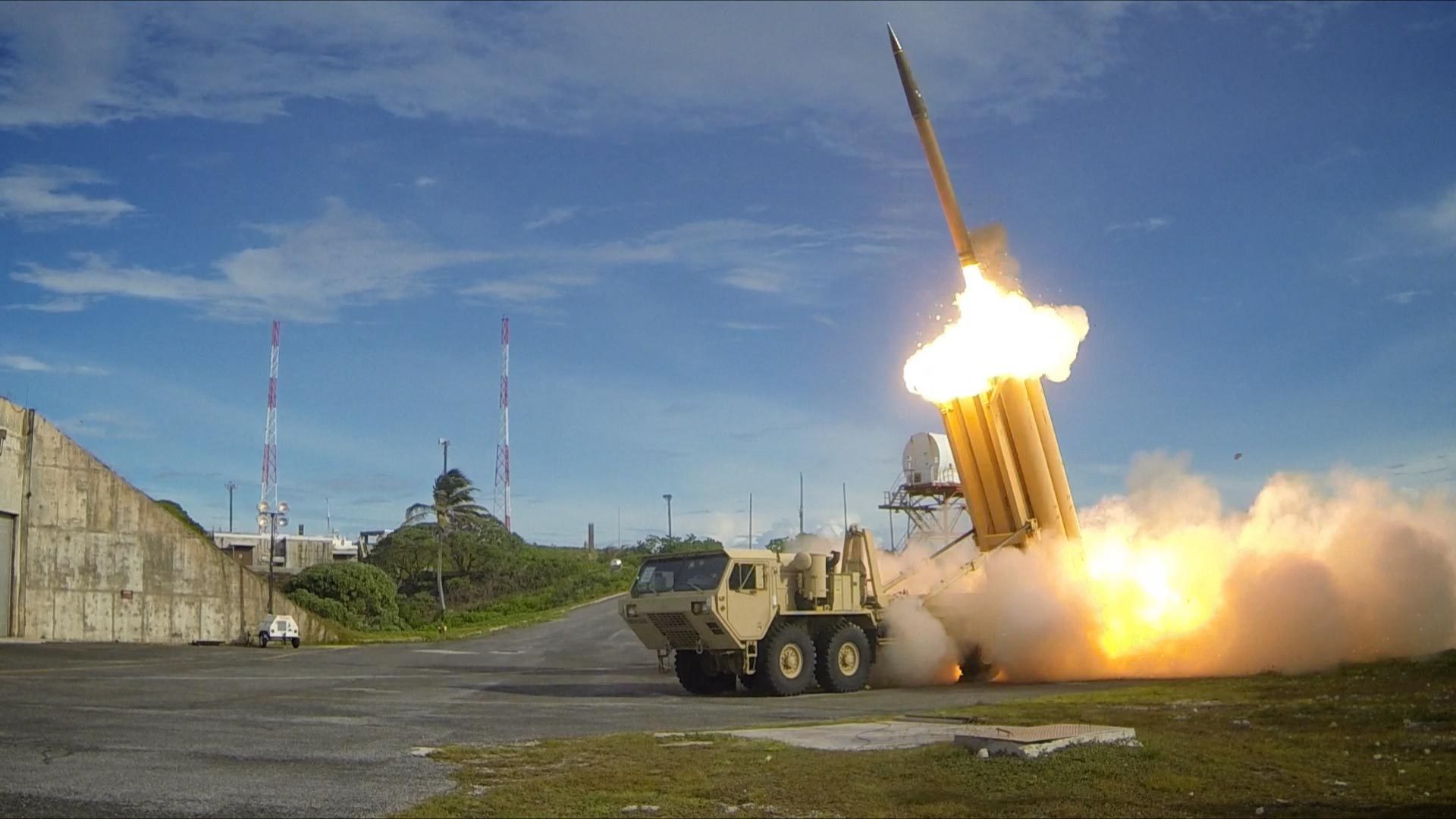 THAAD Terminal High Altitude Area Defense interceptor launches during successful intercept test US Army