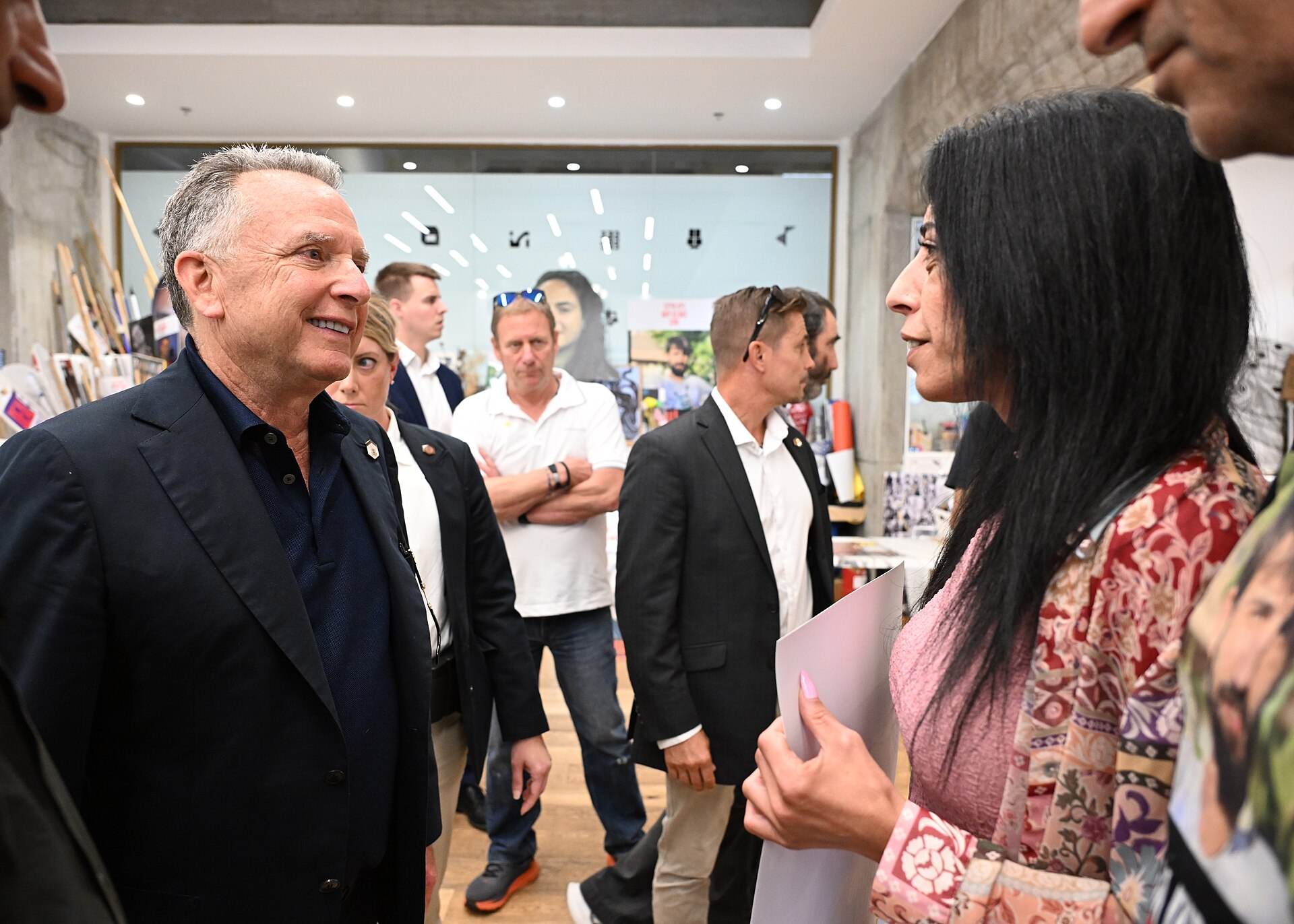 US Special Envoy Steve Witkoff meeting with hostage families forum in Tel Aviv, May 2025