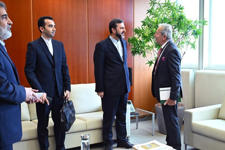 Kazem Gharibabadi, Iran deputy foreign minister, meets IAEA officials in Vienna, October 2024