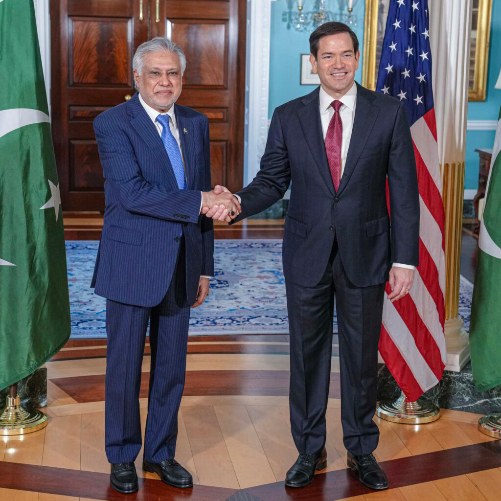 Dar Briefs Faisal While Sharif Flies to Tehran