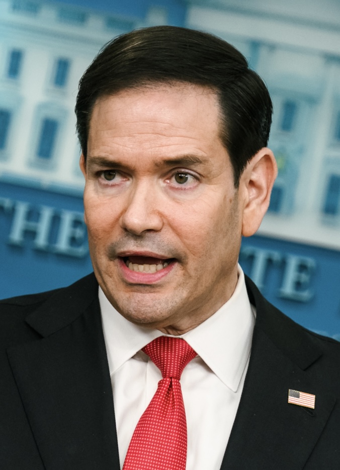 US Secretary of State Marco Rubio speaks at a White House press briefing, 2026