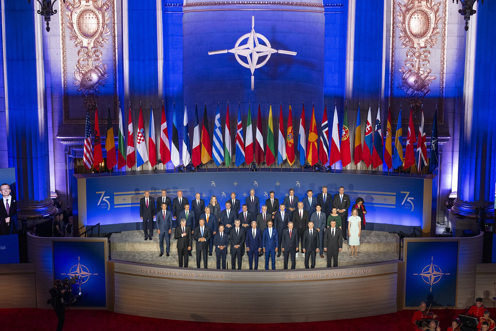 NATO leaders assembled for the 75th anniversary summit family photo in Washington, 2024