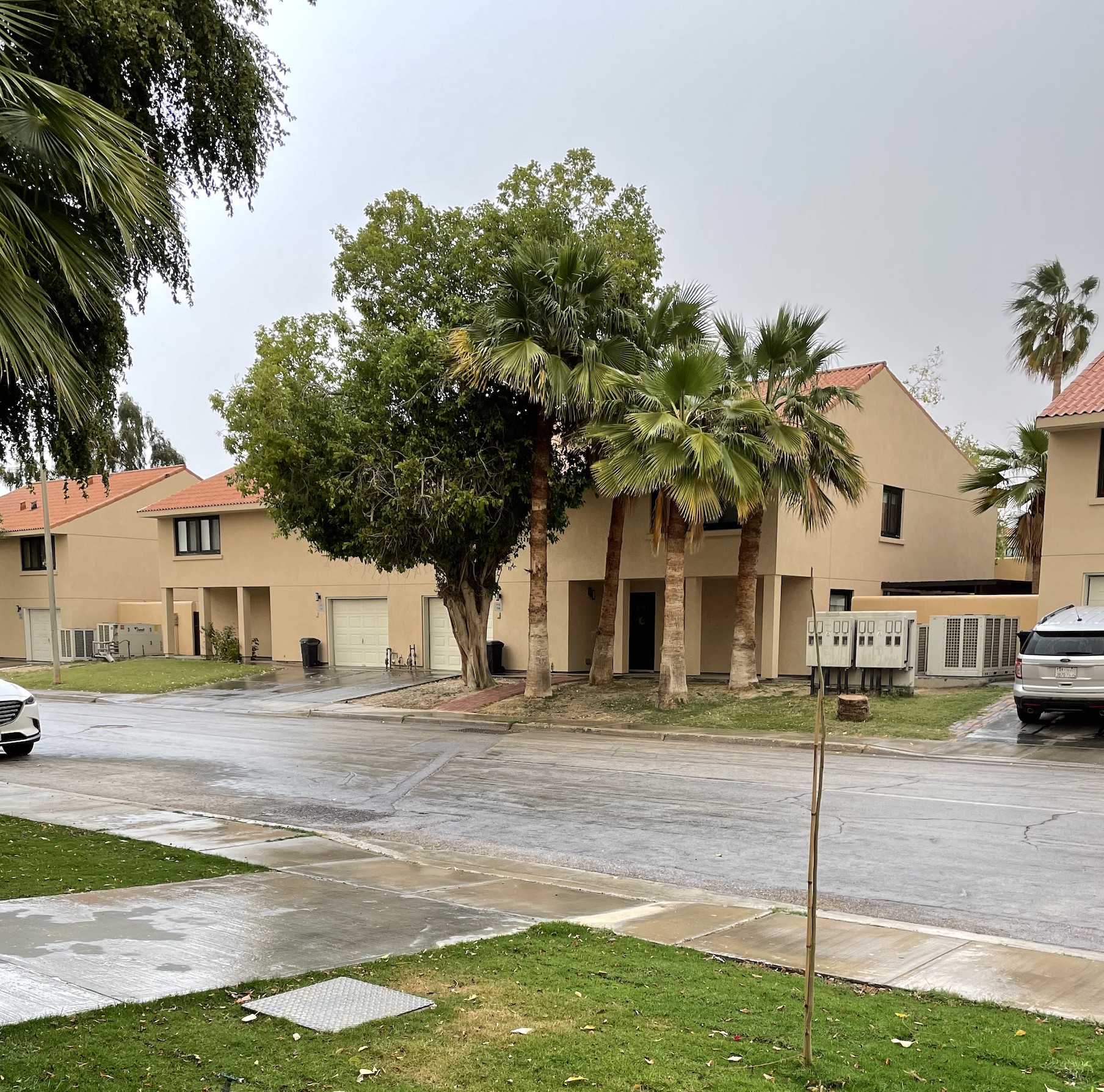 Residential streets inside the Dhahran Hills Aramco compound, Saudi Arabia