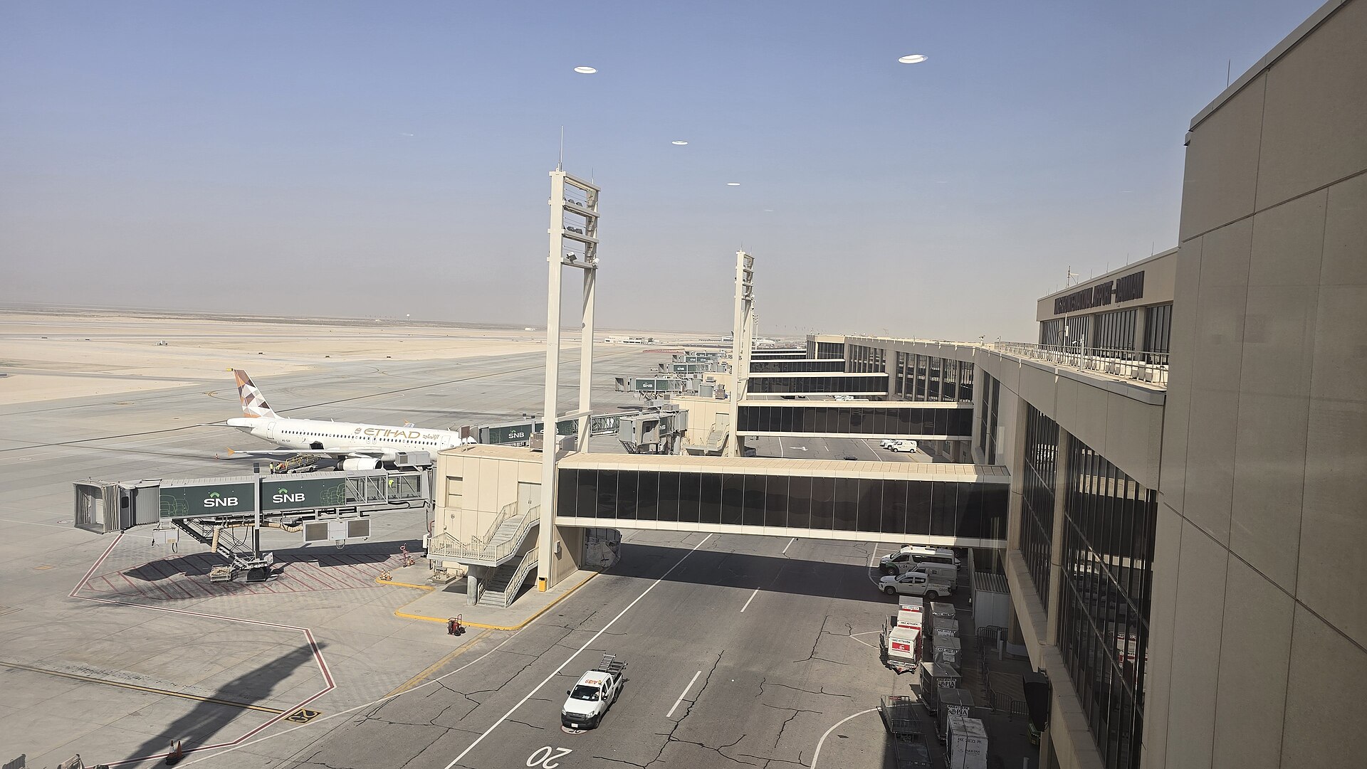 King Fahd International Airport Dammam terminal and runway, where a Houthi strike on October 22 killed 2 and wounded 8