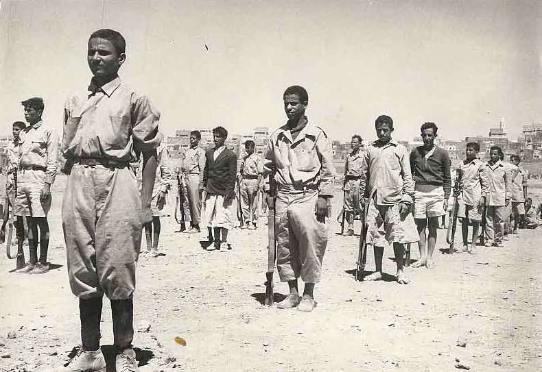 Nasserist republican forces training in North Yemen during the 1962-70 civil war